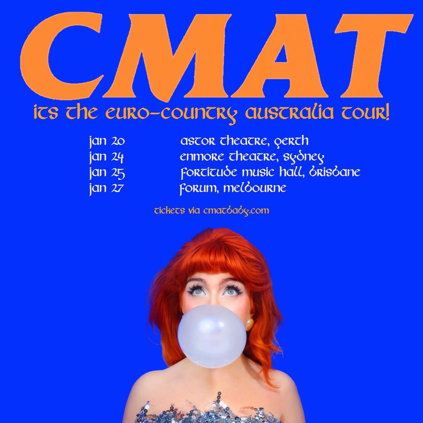 CMAT It's the Euro-Country Tour Poster 2025-2026